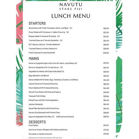 Navutu Stars Resort Matayalevu Eksteriør bilde